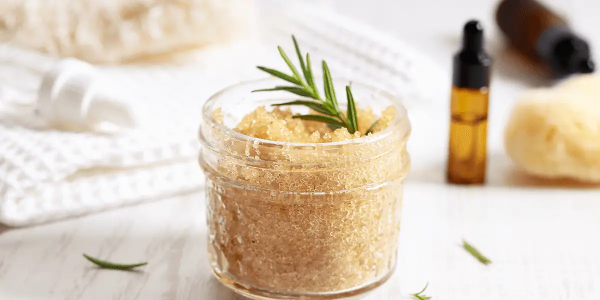 Effortlessly make your own sugar scrub at home for smooth and radiant skin.