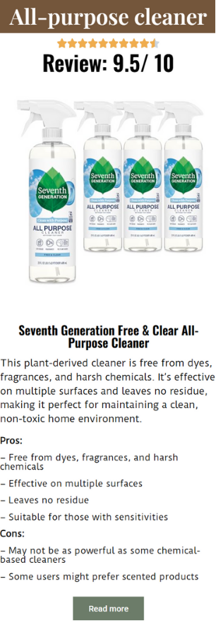 Seventh Generation All Purpose Cleaner