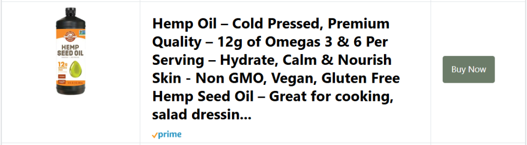 Hemp Oil