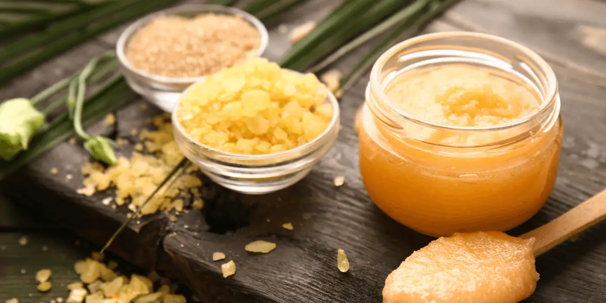 A simple homemade sugar scrub recipe: exfoliate your skin with this easy-to-make scrub.