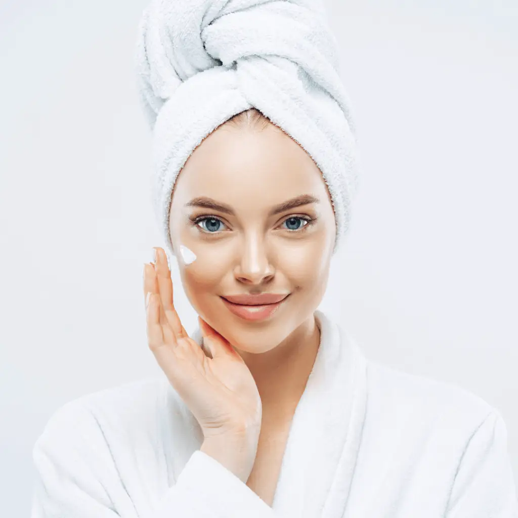 Clean and green skincare products for a natural beauty routine.