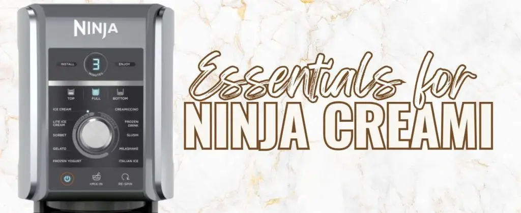 Creamy ninja essentials, ninja creamy ice cream maker on a marble background