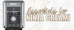 Creamy ninja essentials, ninja creamy ice cream maker on a marble background
