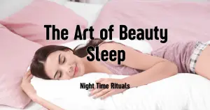 A serene bedroom scene showcasing a person peacefully sleeping, embodying the essence of beauty sleep and relaxation.