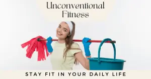 A person engaging in unconventional fitness activities, showcasing ways to incorporate exercise into daily life.