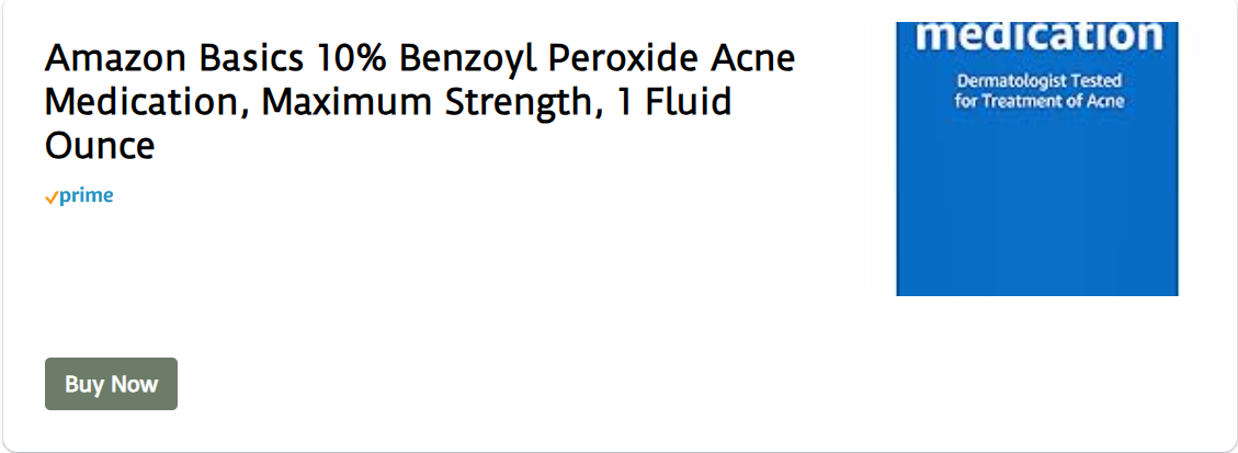 Amazon Basics 10% Benzoyl Peroxide Acne Medication