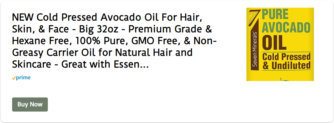 NEW Cold Pressed Avocado Oil