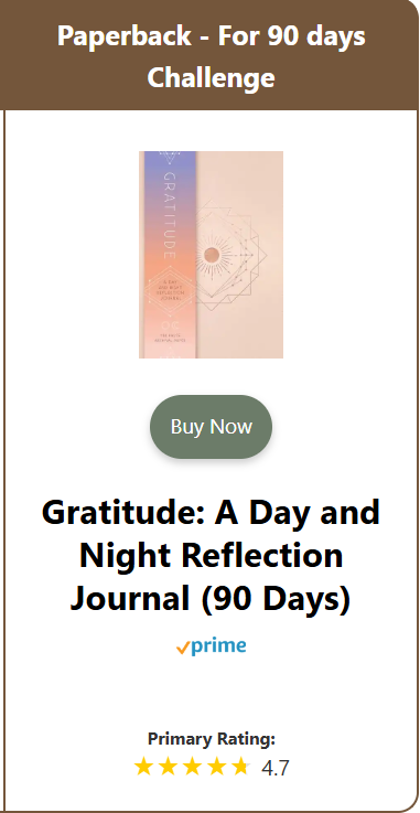 Gratitude: A Day and Night Reflection Journal (90 Days) (Inner World)