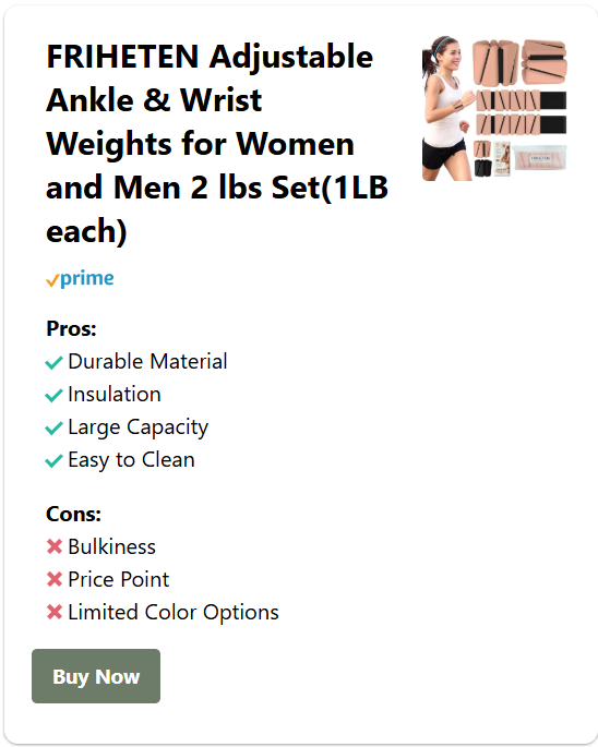 FRIHETEN Adjustable Ankle &amp; Wrist Weights