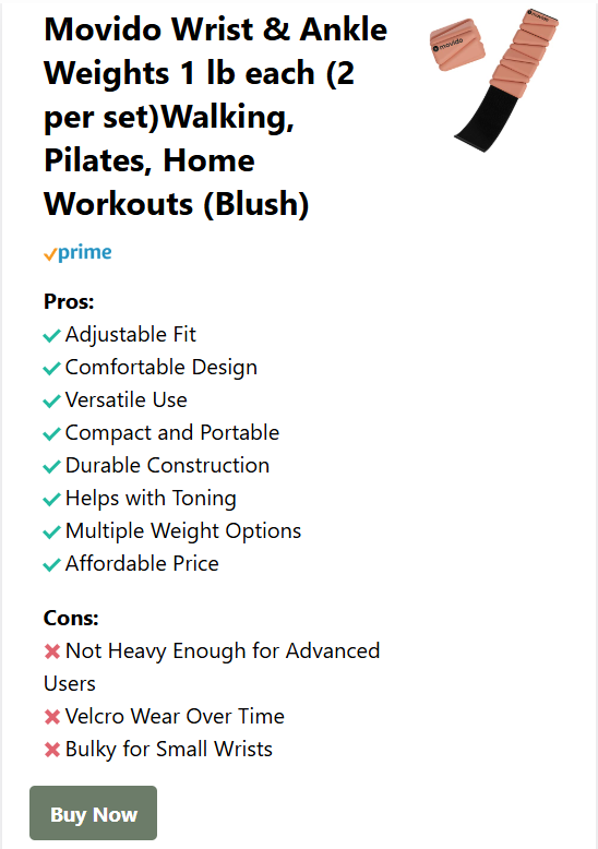 Movido Wrist &amp; Ankle Weights