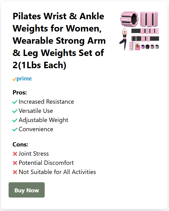 Pilates Wrist &amp; Ankle Weights